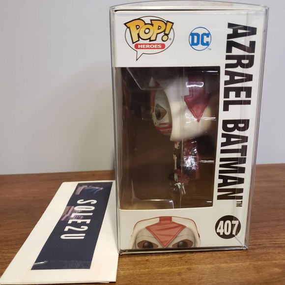 Funko Pop 407 DC Super Heroes Azrael Batman Walgreen's Exclusive w/ Pop Protecto - Picture 2 of 7